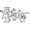 Prime-Line Drawer and Cabinet Lock, 5/8 in., Diecast, Stainless Steel, 5/16 in U 9941